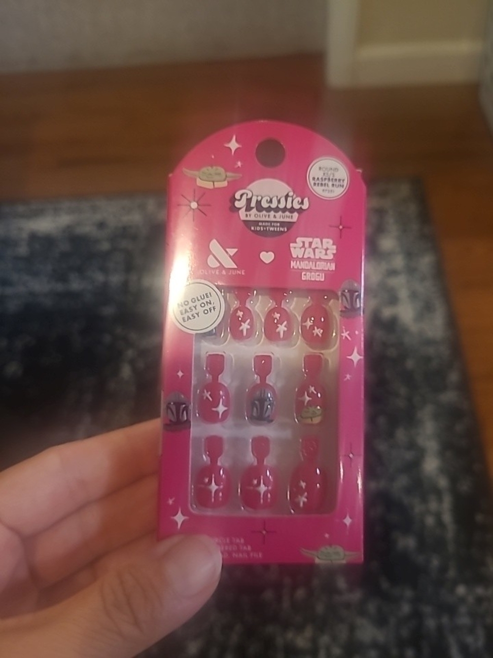 Olive & June Pressies Kids & Tweens Grogu Nails Mandalorian Round XS/S 97251